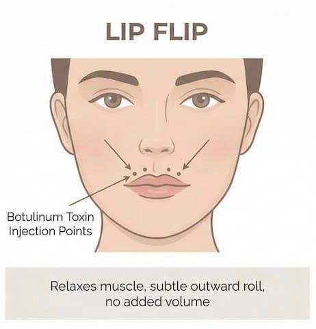 Lip Flip London Mayfair — doctor-led aesthetic treatment at Dr Alexa